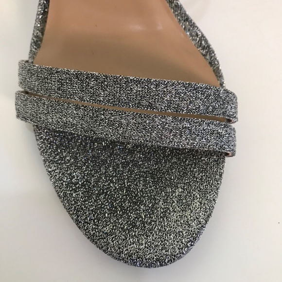 A NEW DAY Silver Heeled Sandals Estealla Chunky Block Heel New Women’s Size 9.5 - Picture 7 of 15